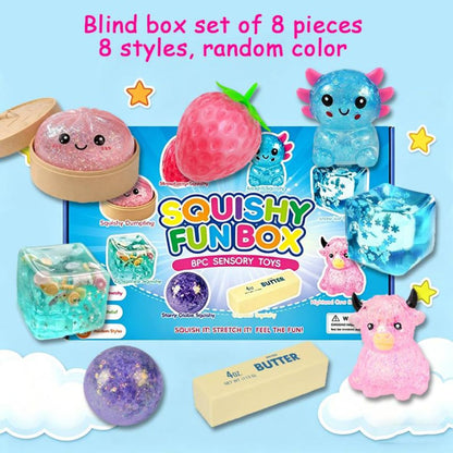 8-Piece Squishy Sensory Toy Set