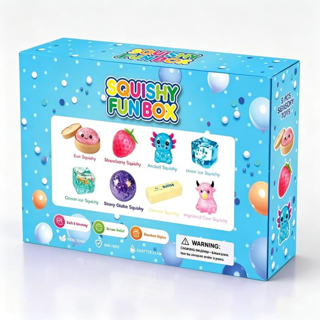 8-Piece Squishy Sensory Toy Set